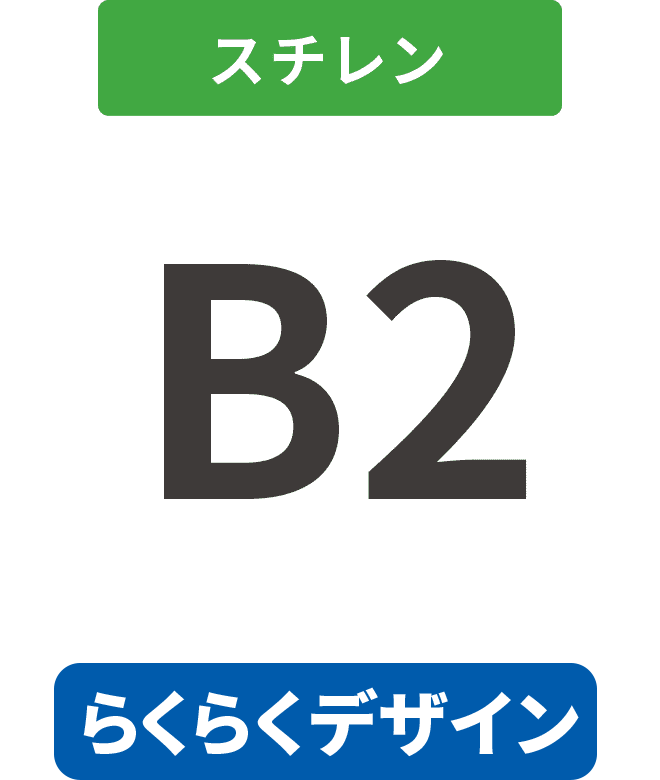 【らくらくデザイン】スチレン7mm厚ダイレクト印刷パネル B2(515mm×728mm)
